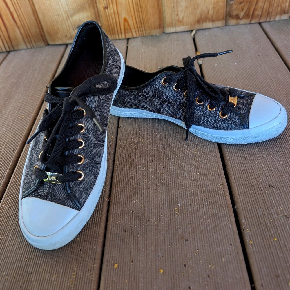 COACH Empire Sneaker Black sz 7.5W Like New